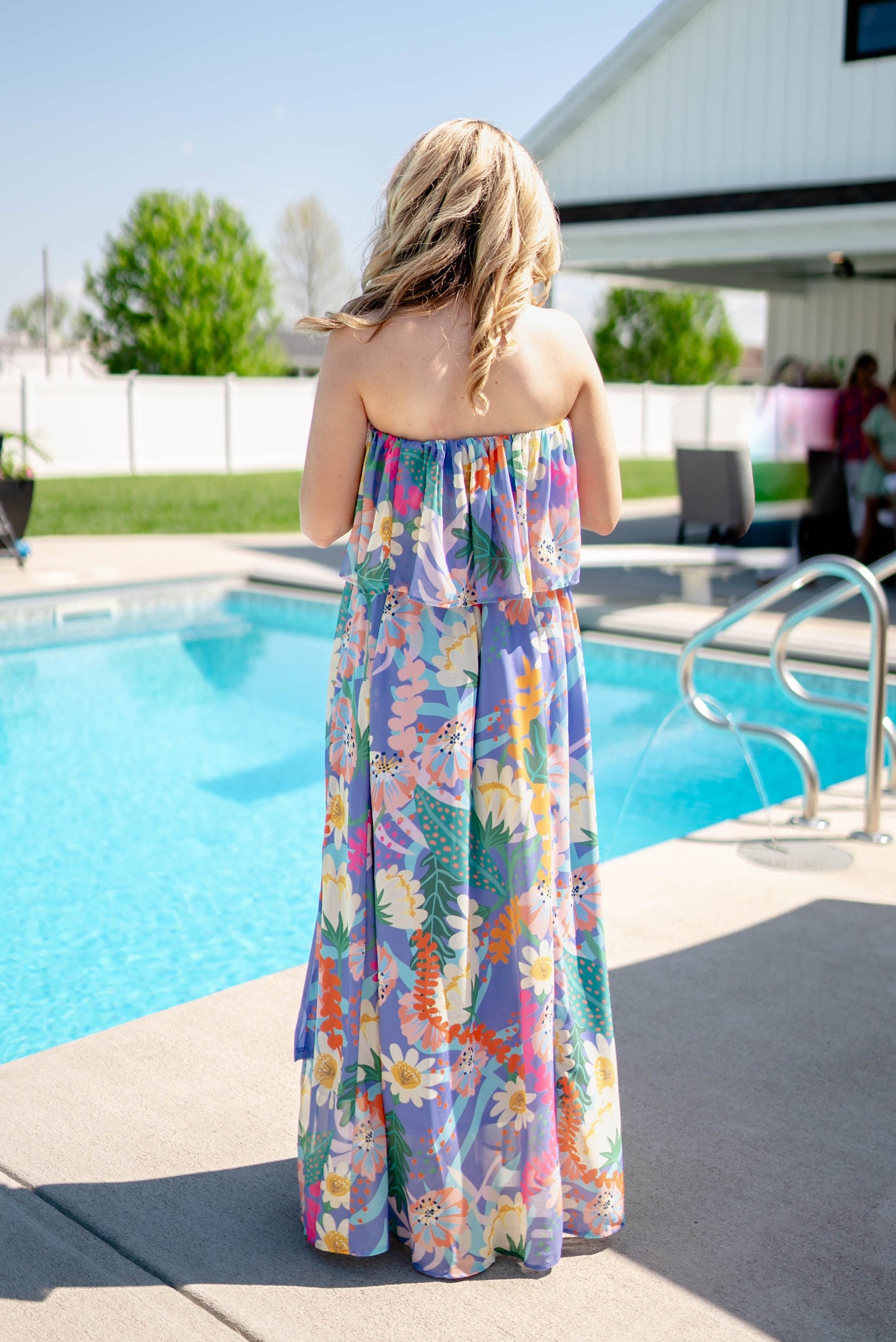 Botanical Sleeveless Maxi Dress