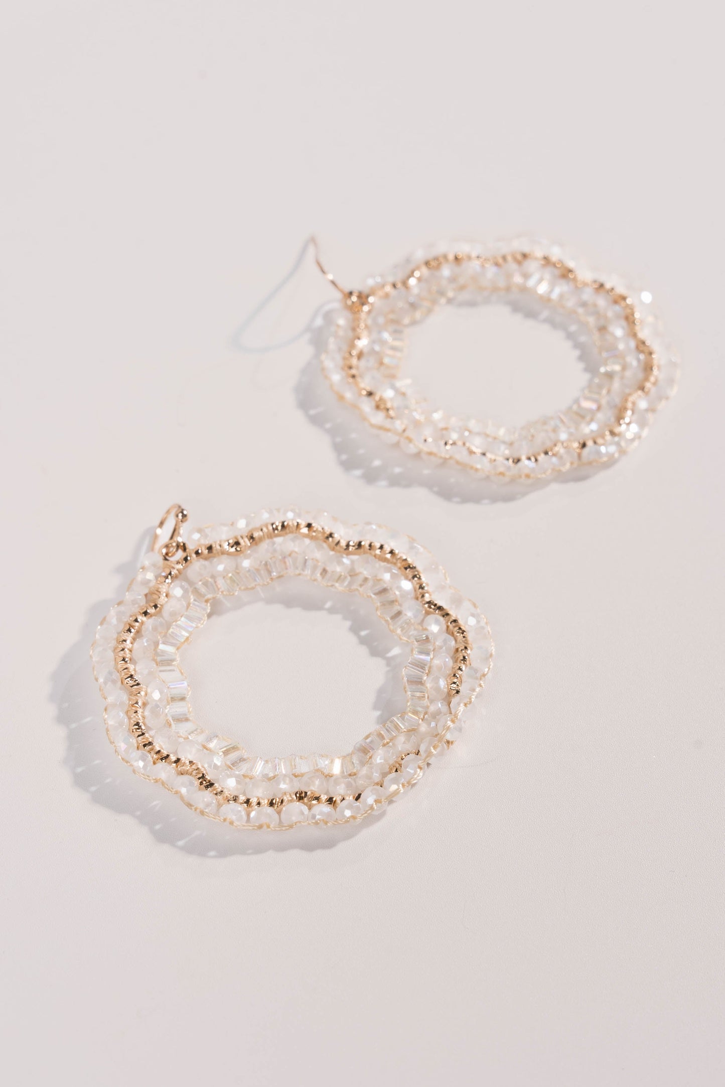 Beaded Geo Dangle Earrings