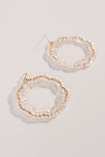 Beaded Geo Dangle Earrings