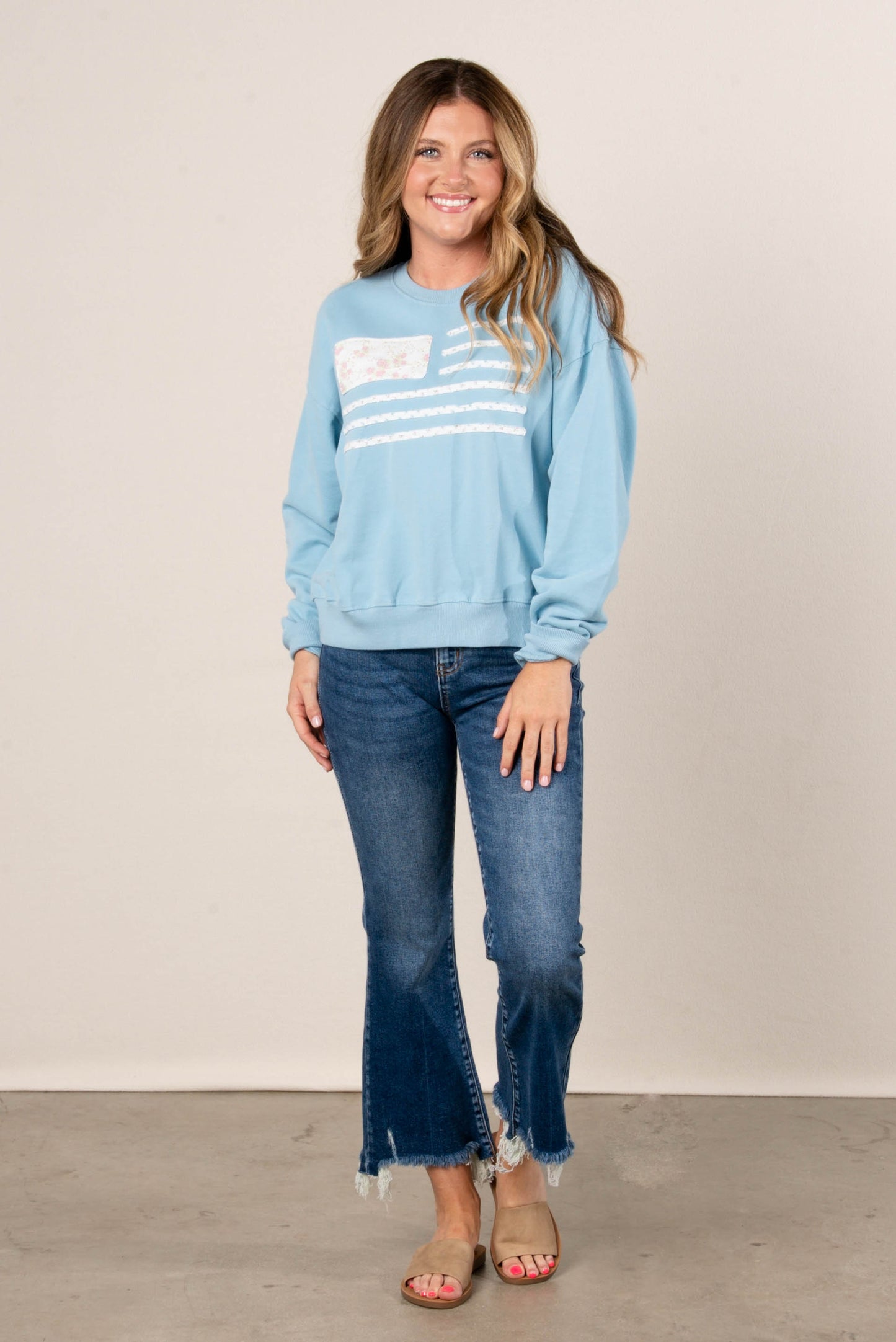 Zenana High Rise Crop Kick Flare Jeans