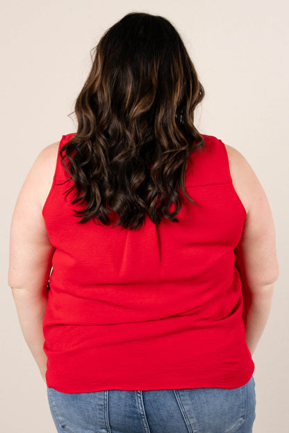 Crinkle Knit Sleeveless Shirt