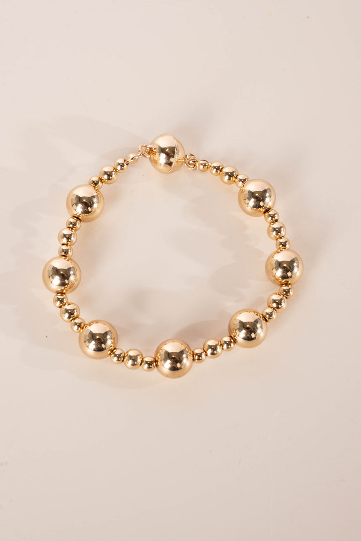 Magnetic Metal Bead Bracelet
