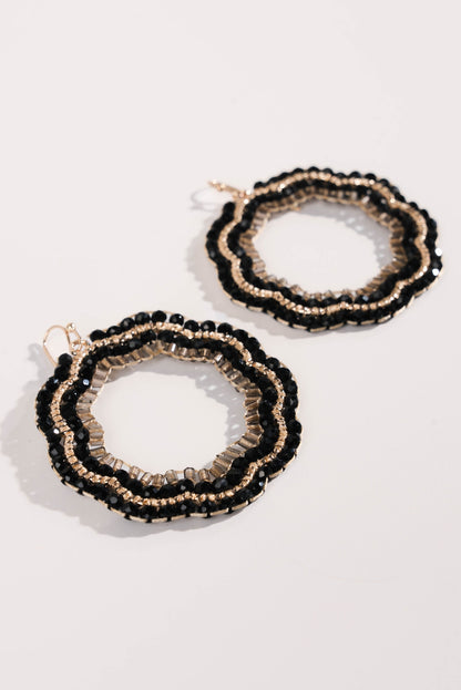 Beaded Geo Dangle Earrings
