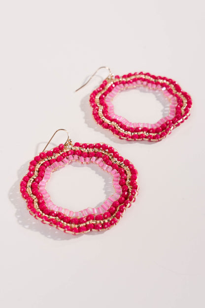 Beaded Geo Dangle Earrings