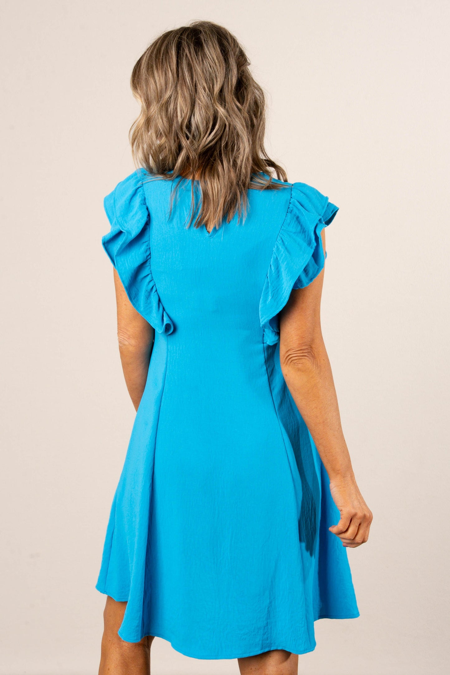 Ruffle Detail Swing Dress