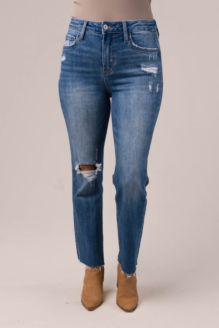 Lovervet High Rise Crop Flare Jeans