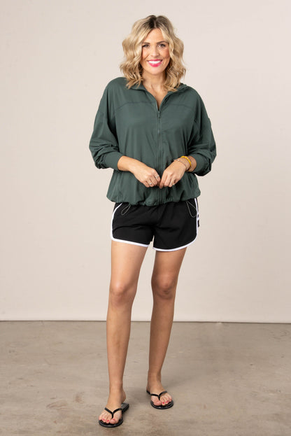 Butter Soft Bungee Waist Active Jacket